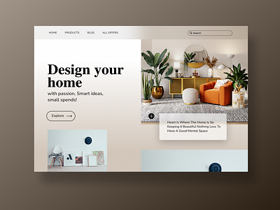 Interior Design Landing Page