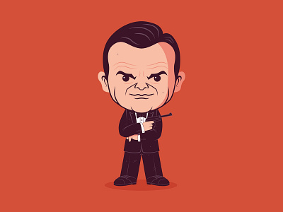 From Russia with Love 007 illustration james bond sean connery sticker