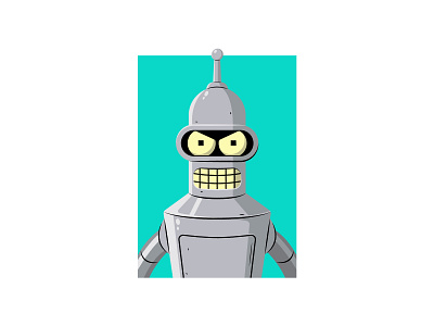 Bender futurama illustration vector