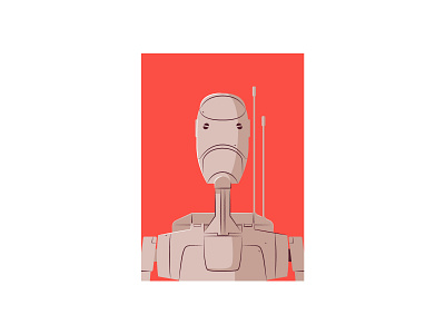 Battle droid illustration star wars vector