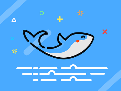 Fish fish kun line mbe whale