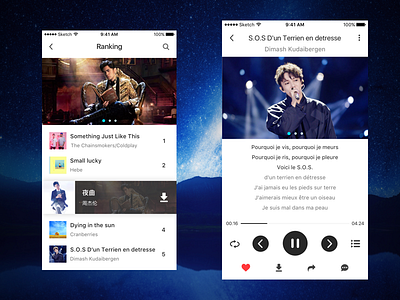 Music App app back download like more music ranking recommend search share star talk