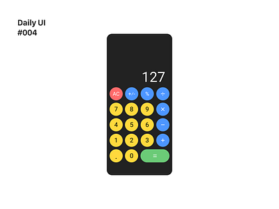 Daily UI 004: Calculator 004 calculator dailyui design graphic design typography ui ux
