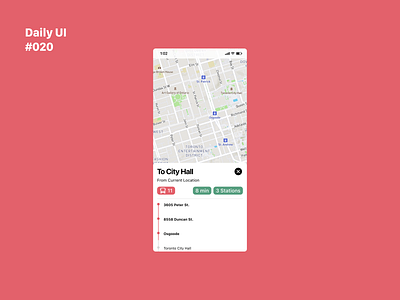 Daily UI 020: Location Tracker 020 app dailyui design location tracker locationtracker transitapp ui uidesign uiux ux uxdesign