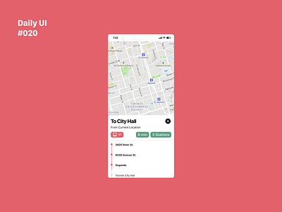 Daily UI 020: Location Tracker