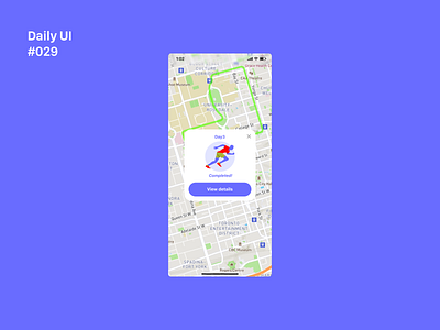 Daily UI 029: Map 029 app dailyui design interaction ixd running sport ui uidesign uiux ux uxdesign uxui
