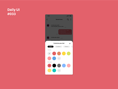 Daily UI 033: Customize Product 033 app chat customize dailyui design figma ixd product ui uidesign uiux ux uxdesign uxui