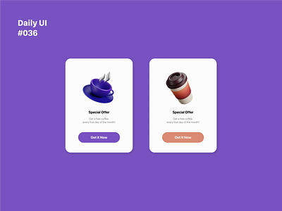 Daily UI 036: Special Offer