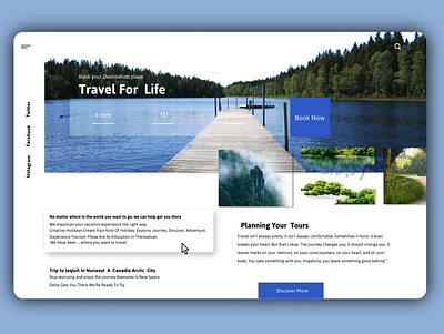 Traveling app design traveling ui ux webdesign
