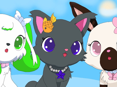 Jewelpet Shiny main characters. Edit from: Unnamed Jewelpets animation