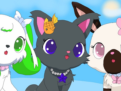 Jewelpet Shiny main characters.
Edit from: Unnamed Jewelpets