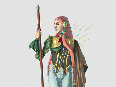 Goddess's Daughter art character design digitalart digitalpainting fantasy illustration