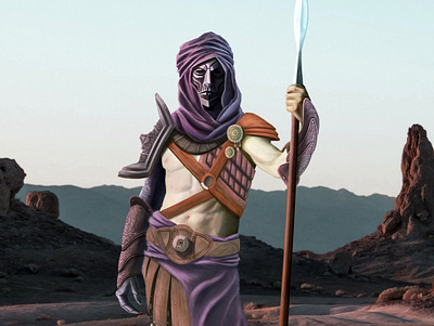 Sand Walker art character design digitalart digitalpainting fantasy illustration