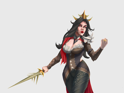 Vampire Lady art character design digitalart digitalpainting disney dnd fantasy illustration skyrim