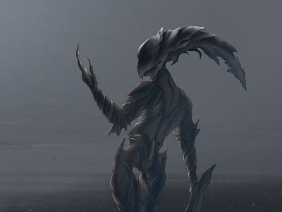Unknown living being alien art creature design digitalart digitalpainting fantasy illustration