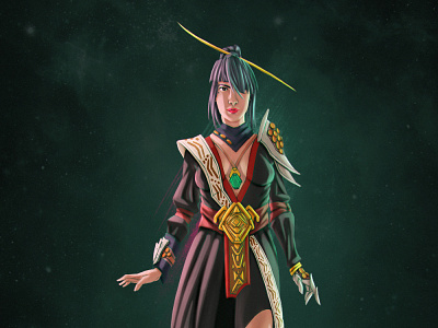 Priestess of the Three Kingdoms art character design digitalart digitalpainting fantasy illustration