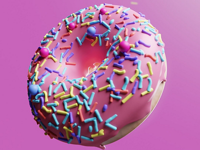 Rookie's first assignment! 3d art blender digitalart donut