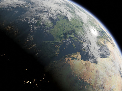 Earth France Zoom Out 3d art blender blueplanet design digitalart earth planet