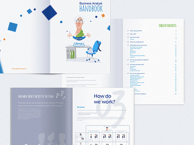 BA handbook - a few pages extra book brochure design handbook print