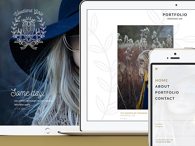 Woodlandgirls - responsive webdesign