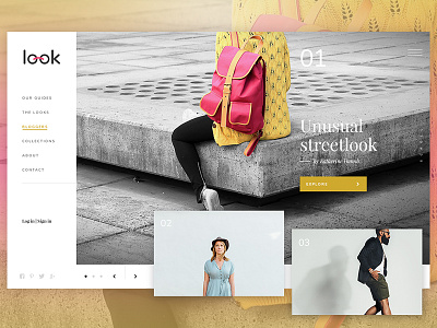 Look - magazine for fashion enthusiasts design fashion look marta staron webdesign