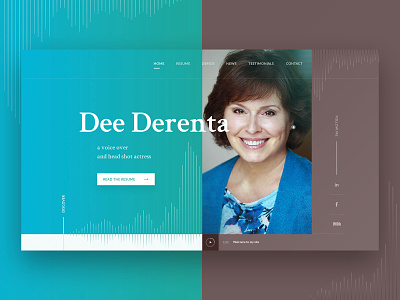 Dee Derenta - the voice over artist webdesign