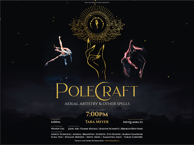 PoleCraft Event Poster adobe illustrator cc design digital design digital designer event gold moon poster poster design
