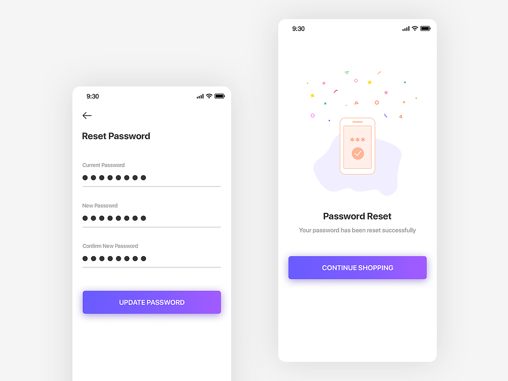 Reset Password Screen By Amit Kumar On Dribbble