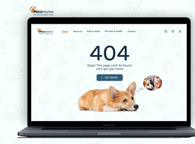 #DailyUI Day 008/100 Error Page for Pets adoption center design ui ux webdesign website