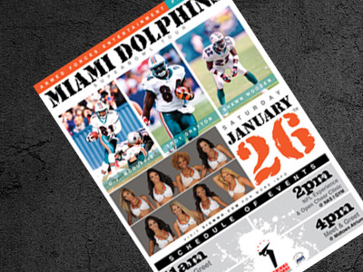 Miami Dolphins - Armed Forces Entertainment football miami military poster typography