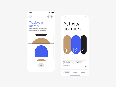 [C] → Activity tracker app concept