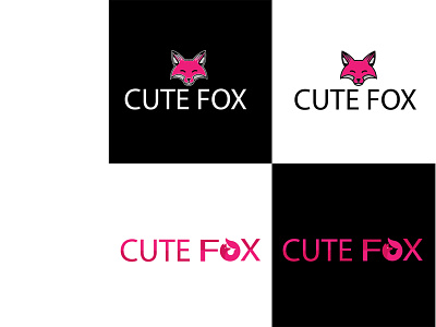 CUTE FOX - Logo Design branding business logo custom logo design flat graphic design illustration logo minimalist vector