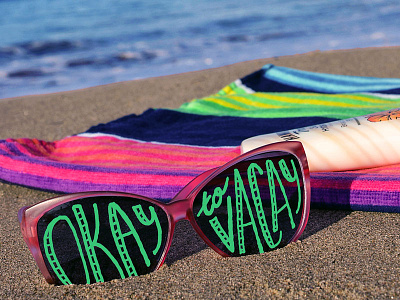 Target Social "Okay To Vacay" hand lettering lettering social media type design typography
