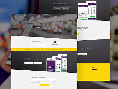 Website Homepage Concept clean full width modern ui user interface web design