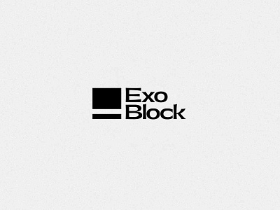 ExoBlock Logo branding design graphic design logo logo design typography vector