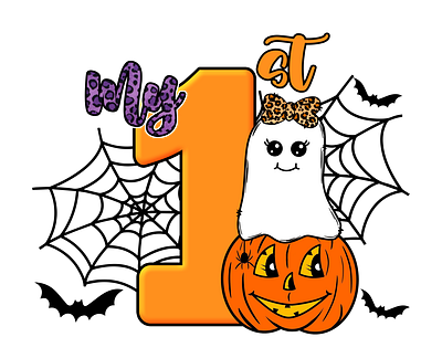 MY 1ST HALLOWEEN Png design hallowe my 1st halloween vector