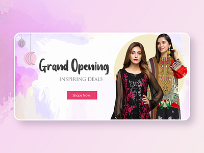 Creative E-commerce Web Banner