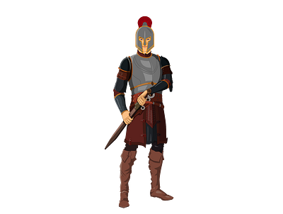 Roman Soldier Realistic Character 3d ai animation charactervector design graphic design illustration vector