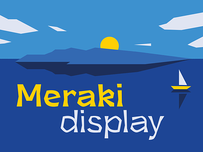 Meraki Display font design display font graphic design illustration letters type typeface