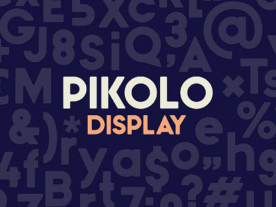 Pikolo Display Font font letters pikolo playful rounded type typeface