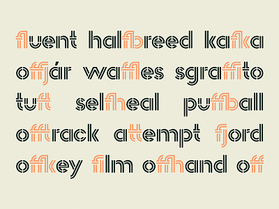 Pikolo Block Alt block font letters ligatures pikolo block alt playful rounded type typeface