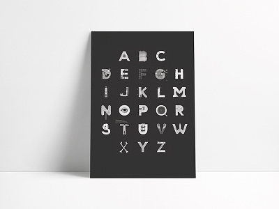 Writer Alphabet Poster abc alphabet illustration letters poster writer alphabet