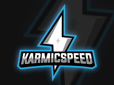 KarmicSpeed Twitch Logo Design branding design illustration logo