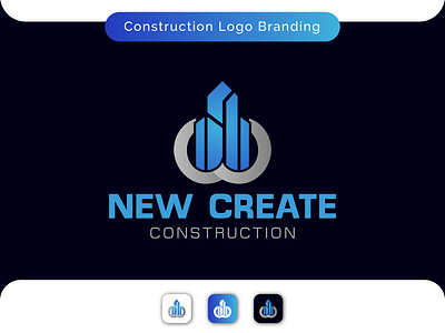 Modern Minimalist Construction Logo Branding