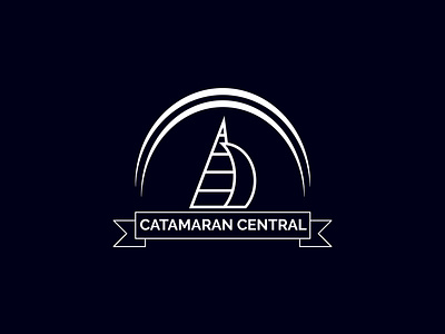 Catamaran Central Minimalist Logo Branding brand identity business logo business logo branding company logo company logo branding custom logo logo branding logo creator logo design logo designer logo maker logos minimal minimal logo minimalist minimalist logo modern ship logo shiping logo unique logo