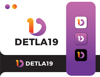 Detla19 Logo Branding brand brand identity branding branding design color icon identity logo logo design logo designer logos minimal minimalist logo modern modern logo