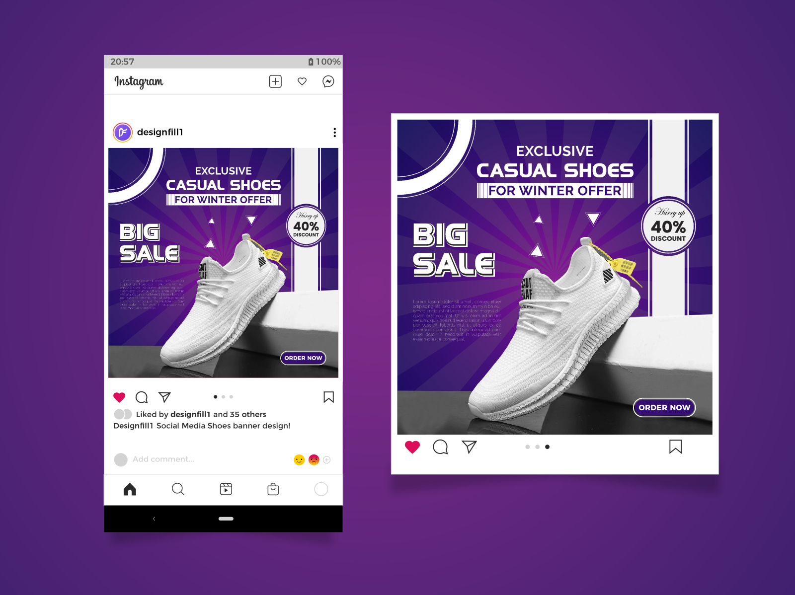 Social Media Shoes Banner Design by Minar IT Solution on Dribbble