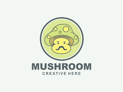 MUSHROOM LOGO app branding design graphic design illustration logo typography ui ux vector