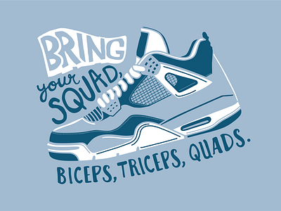 Work Out Time air jordan biceps illustration jay z jayz lettering quads rap sneaker squad triceps wellness workout