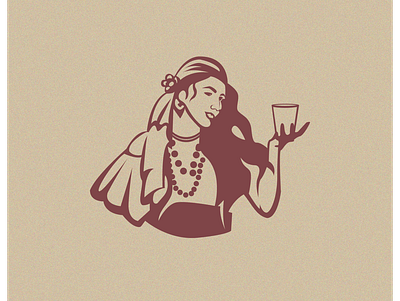 Drink Girl Illustration drink drink girl illustration illustration party girl